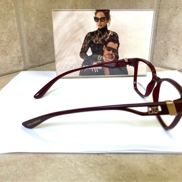 New Dolce and Gabbana Bordeaux Eyeglasses DG5070 3285. No Case display picture 1